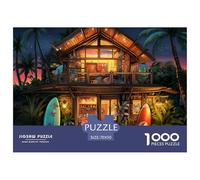 Puzzle 1000 Piezas Tienda de playaJuego Educativo Pasatiempo Creativo Tabla de surfJuego Familiar Regalo Juguete Colorido Para Niños De 8 A 12 Años 70x50cm/1000pcs