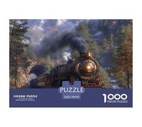 Puzzle 1000 Piezas tren sueño, Desafío, Juguete Entretenimento Multicolor Unique Journey Regalo, Diversión Juguete Colorido Para Niños De 8 A 12 Años 70x50cm/1000pcs