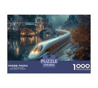 Puzzle 1000 Piezas tren sueñoJuego Educativo Pasatiempo Creativo Dream CastilloRegalo Creativo Para La Relajación Para Adultos Y Niños Mayores 38x26cm/1000pcs