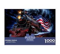 Puzzle 1000 Piezas tren Vapor, Desafío, Juguete Entretenimento Multicolor Nostalgic Locomotive Regalo Creativo Para La Relajación Juguete Colorido Para Niños De 8 A 12 Años 38x26cm/1000pcs