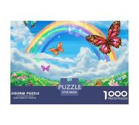 Puzzle 1000 Piezas TulipánJuego Educativo Pasatiempo Creativo ArcoírisButterflies Juego Familiar Regalo Para Adultos Y Niños 38x26cm/1000pcs
