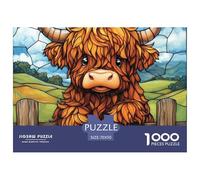 Puzzle 1000 Piezas Vaca de HighlandJuego Educativo Entretenimento Multicolor Animales lindosJuego Familiar Regalo Para Adultos Y Niños Mayores 70x50cm/1000pcs