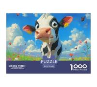 Puzzle 1000 Piezas VacaJuego Educativo Entretenimento Multicolor Animales lindosRegalo Creativo Para La Relajación Para Adultos Y Niños Mayores 70x50cm/1000pcs