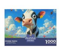 Puzzle 1000 Piezas VacaJuego Educativo Entretenimento Multicolor Animales lindosRegalo, Diversión Para Adultos Y Niños Mayores De 12 Años 38x26cm/1000pcs