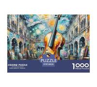 Puzzle 1000 Piezas violonceloJuego Educativo Pasatiempo Creativo Concert Hall Regalo Creativo Para La Relajación Para Adultos Y Niños Mayores De 12 Años 38x26cm/1000pcs