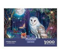 Puzzle 1000 Piezas White búho, Desafío, Juguete Entretenimento Multicolor FoxJuego Familiar Regalo Clásicos Para Adultos Y Niños A Partir De 12 Años Puzzle 70x50cm/1000pcs
