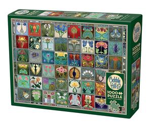 Puzzle 1000 Płytki w stylu secesyjnym 113598 Cobble Hill