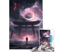 Puzzle 1000 Samouraïs sous Un Ciel Cramoisi pour Adolescents Idéal pour Un Anniversaire ou Noël Activités familiales Anti-Stress Convient aux 14 Ans et Plus 38x52cm