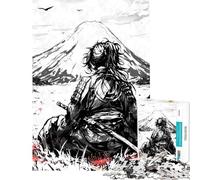 Puzzle 1000 Samurai Ronin à l'encre Noire Stimule Le Cerveau Activité familiale Jeu Pratique pour Les 14 Ans et Plus Format 38x52cm