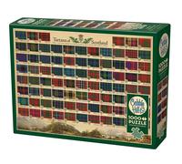 Cobble Hill Puzzle de 1000 pièces - Tartans d'Écosse - Exemple d'affiche incluse