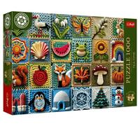 Trefl Premium Plus Quality - Puzzle Tea Time: Crochet - Quatre Saisons - 1000 pièces, série d'images nostalgiques peintes, pour Adultes et Enfants âgés de 14 Ans et Plus