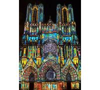 Puzzle 1000 Teile - Cathédrale de Reims en Lumière