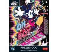 Qualité Trefl Premium Plus - Puzzles Disney, Le Monde virtuel de Mickey Mouse - 1 000 pièces, série de Puzzles de Personnages, pour Adultes et Enfants à partir de 14 Ans