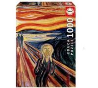 Puzzle 1000p Le cri Edvard Munch Rouge