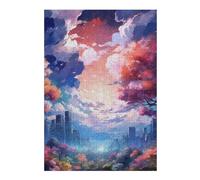 Puzzle 1000pcs(38x26cm) Cityscape with Autumn Trees Puzzles pour Adolescents, Jouets À Monter Soi-même, Analyse Et Logique, Parfaits comme Cadeaux pour Toute La Famille 1000pcs(38x26cm)