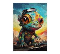 Puzzle 1000pcs(38x26cm) Colorful Lizard Art Print-3 Puzzles pour Adultes, Jouets Anti-Stress, Assemblage De Motifs, Cadeaux Uniques pour Anniversaire Et Noël 1000pcs(38x26cm)
