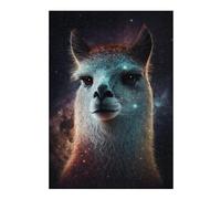 Puzzle 1000pcs(38x26cm) Galactic Llama Portrait Puzzle pour Adultes, Jeu De Réflexion, Cadeau d'anniversaire, Cadeaux Uniques pour Un Anniversaire Ou Noël 1000pcs(38x26cm)
