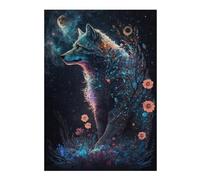 Puzzle 1000pcs(38x26cm) pour Adolescents Magical Wolf in Fantasy Forest Puzzles pour Adultes Jeux De Détente Découpe De Précision Cadeaux Anti-Stress 1000pcs(38x26cm)