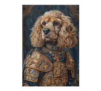 Puzzle 1000pcs(38x26cm) pour Adolescents Royal Canine Armor Portrait Puzzle pour Adultes Jeu Manuel Décoration Parfaite Cadeaux d'anniversaire Et Cadeaux Uniques 1000pcs(38x26cm)