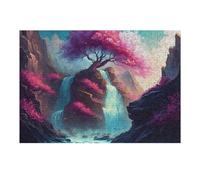 Puzzle 1000pcs(38x26cm) pour Adultes Amazing Tree Waterfalls Puzzle Casse-tête Jeu Anti-Stress Idée Cadeau Originale pour Un Anniversaire Ou Autre 1000pcs(38x26cm)