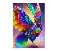 Puzzle 1000pcs(38x26cm) pour Adultes Rainbow Phoenix Art Print Adolescents Puzzles Casse-tête Jeu De Réflexion Assemblage De Motifs pour Anniversaire, Noël 1000pcs(38x26cm)