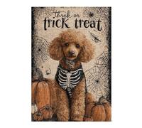 Puzzle 1000pcs(38x26cm) S pour Adolescents Halloween Poodle Skeleton Costume-1 Puzzle pour Adultes Jeu Manuel Défi Difficile Interaction Parent-Enfant 1000pcs(38x26cm) S