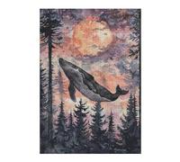 Puzzle 1000pcs(38x26cm) Whale Watching Sunset Painting Puzzle Jeux Relaxants, Assemblage De Motifs, Idéal comme Cadeau pour Toute La Famille 1000pcs(38x26cm)