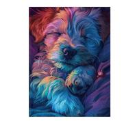 Puzzle 1000pcs(52x38cm) Colorful Sleeping Dogs Puzzles pour Adultes, Jouets Anti-Stress, Assemblage De Motifs, Cadeaux Uniques pour Anniversaire Et Noël 1000pcs(52x38cm)