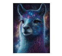 Puzzle 1000pcs(52x38cm) Cosmic Llama Portrait Print-1 Puzzle Für Erwachsene Entspannungsspiele Heimdekoration Einzigartige Geschenke Für Geburtstag Und Weihnachten 1000pcs(52x38cm)