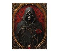 Puzzle 1000pcs(52x38cm) Dark Reaper with Red Rose Puzzle Für Erwachsene Entspannungsspiele Heimdekoration Einzigartige Geschenke Für Geburtstag Und Weihnachten 1000pcs(52x38cm)