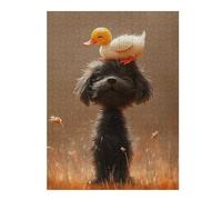 Puzzle 1000pcs(52x38cm) Duck on Dog's Head Puzzles pour Adolescents, Jouets À Monter Soi-même, Analyse Et Logique, Parfaits comme Cadeaux pour Toute La Famille 1000pcs(52x38cm)