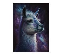 Puzzle 1000pcs(52x38cm) Galactic Llama Portrait-1 Puzzle pour Adultes, Jeu De Réflexion, Cadeau d'anniversaire, Cadeaux Uniques pour Un Anniversaire Ou Noël 1000pcs(52x38cm)