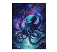 Puzzle 1000pcs(52x38cm) Galactic Octopus Art Print-11 Puzzle pour Adultes, Jeu De Réflexion, Cadeau d'anniversaire, Cadeaux Uniques pour Un Anniversaire Ou Noël 1000pcs(52x38cm)