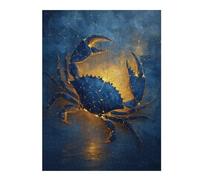 Puzzle 1000pcs(52x38cm) Golden Crab Constellation Artwork Puzzles pour Adolescents Jouets Anti-Stress Une Œuvre d'art Cadeaux Uniques pour Un Anniversaire Et Noël 1000pcs(52x38cm)