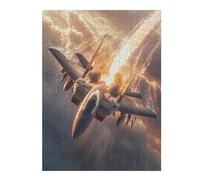 Puzzle 1000pcs(52x38cm) Jet Fighter Speed Clouds Sky Puzzles pour Adultes, Jouets Anti-Stress, Assemblage De Motifs, Cadeaux Uniques pour Anniversaire Et Noël 1000pcs(52x38cm)