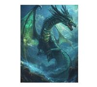 Puzzle 1000pcs(52x38cm) Oceanic Dragon Artwork-1 Puzzle Jeux Relaxants, Assemblage De Motifs, Idéal comme Cadeau pour Toute La Famille 1000pcs(52x38cm)