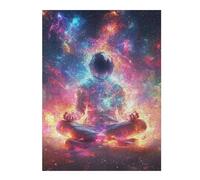 Puzzle 1000pcs(52x38cm) pour Adolescents Cosmic Astronaut Meditation-1 Puzzle pour Adultes Jeu Manuel Défi Difficile Interaction Parent-Enfant 1000pcs(52x38cm)