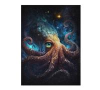 Puzzle 1000pcs(52x38cm) pour Adolescents Galactic Octopus Art Print-5 Puzzles pour Adultes Jeux De Détente Découpe De Précision Cadeaux Anti-Stress 1000pcs(52x38cm)