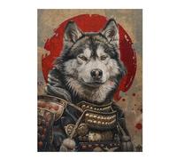 Puzzle 1000pcs(52x38cm) pour Adultes Samurai Wolf Armor Art Print-1 Adolescents Puzzles Jeux De Détente Cadeaux pour Femmes Cadeaux d'anniversaire Uniques 1000pcs(52x38cm)
