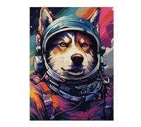 Puzzle 1000pcs(52x38cm) pour Adultes Space Dog Explorer-137 Jeu De Puzzle Casse-tête pour S'amuser en Famille Et Stimuler Le Cerveau 1000pcs(52x38cm)