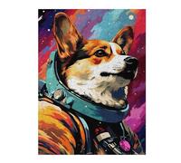 Puzzle 1000pcs(52x38cm) pour Adultes Space Dog Explorer-62 Jeu De Puzzle Casse-tête pour S'amuser en Famille Et Stimuler Le Cerveau 1000pcs(52x38cm)