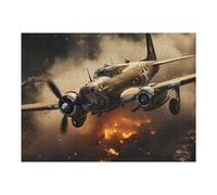 Puzzle 1000pcs(52x38cm) pour Adultes Warplane in Action-4 Puzzle Casse-tête Jeu Anti-Stress Idée Cadeau Originale pour Un Anniversaire Ou Autre 1000pcs(52x38cm)