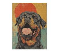 Puzzle 1000pcs(52x38cm) Rottweiler Wall Art Print Puzzle Jeux Relaxants, Assemblage De Motifs, Idéal comme Cadeau pour Toute La Famille 1000pcs(52x38cm)