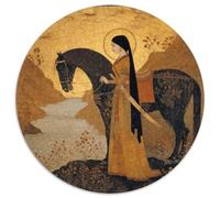 Puzzle 1000pcs (67.5x67.5cm) pour Adultes Guerrière Sikh du XVIIIe siècle Siècle,pour Femmes Et Hommes,Planche en Bois,Verrouillage De Précision