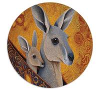 Puzzle 1000pcs (67.5x67.5cm) pour Adultes Kangourous et Wallabies,pour Femmes Et Hommes,Planche en Bois,Verrouillage De Précision Art à Pois