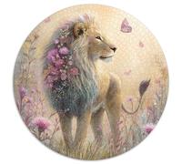 Puzzle 1000pcs (67.5x67.5cm) pour Adultes Lion,pour Femmes Et Hommes,Planche en Bois,Verrouillage De Précision WildFleurs Butterflies