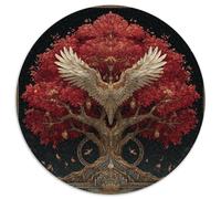 Puzzle 1000pcs (67.5x67.5cm) pour Adultes The Arbre de Vie, with Its Branches and Leaves Flourishing,pour Femmes Et Hommes,Planche en Bois,Verrouillage De Précision