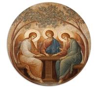 Puzzle 1000pcs (67.5x67.5cm) pour Adultes Trois Anges, Style Moyen-Oriental,pour Femmes Et Hommes,Planche en Bois,Verrouillage De Précision