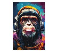 Puzzle 1000pcs(75x50cm) Ape Astronaut Space Suit-5 Puzzles pour Adultes, Jouets Anti-Stress, Assemblage De Motifs, Cadeaux Uniques pour Anniversaire Et Noël 1000pcs(75x50cm)