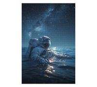 Puzzle 1000pcs(75x50cm) Astronaut Floating in Ocean Puzzles pour Adultes, Jouets Anti-Stress, Assemblage De Motifs, Cadeaux Uniques pour Anniversaire Et Noël 1000pcs(75x50cm)